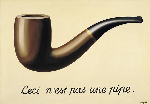 An image of Rene Magritte's "The Treachery of Images"